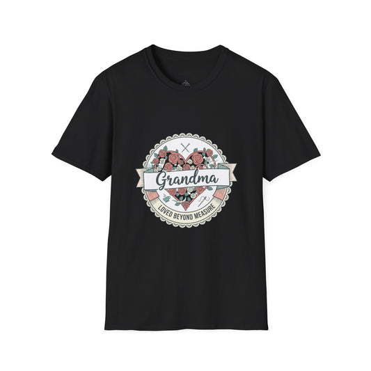 Grandma Floral Badge T-Shirt — Loved Beyond Measure Gift Tee