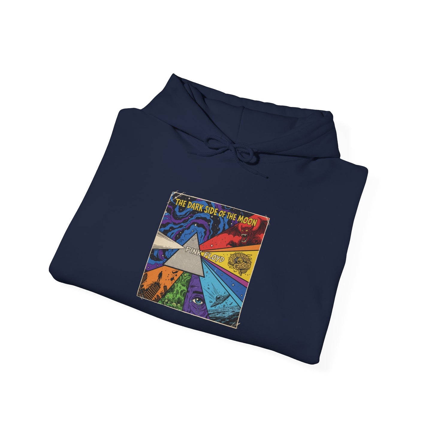 Psychedelic Prism Hoodie — Colorful Surreal Art Pullover