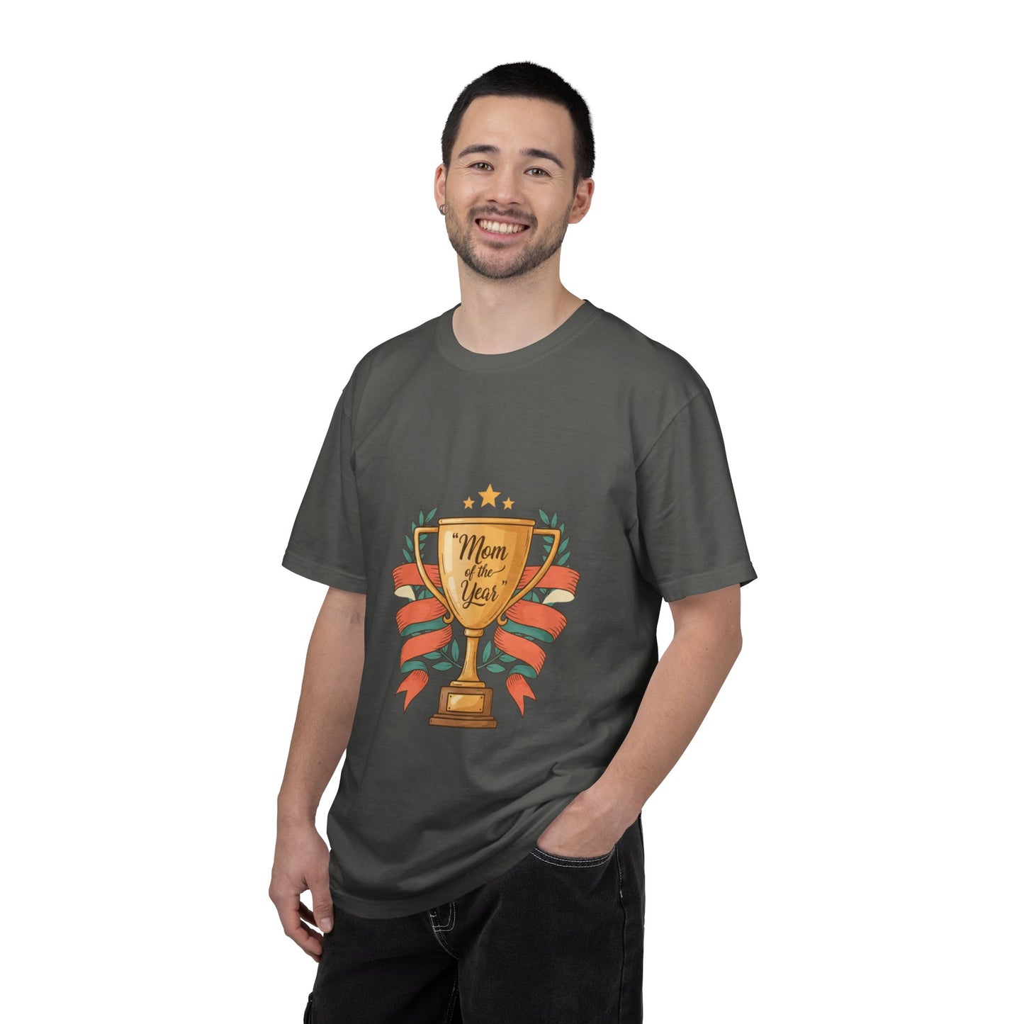 Mom of the Year T-Shirt — Trophy Design Mother's Day Tee