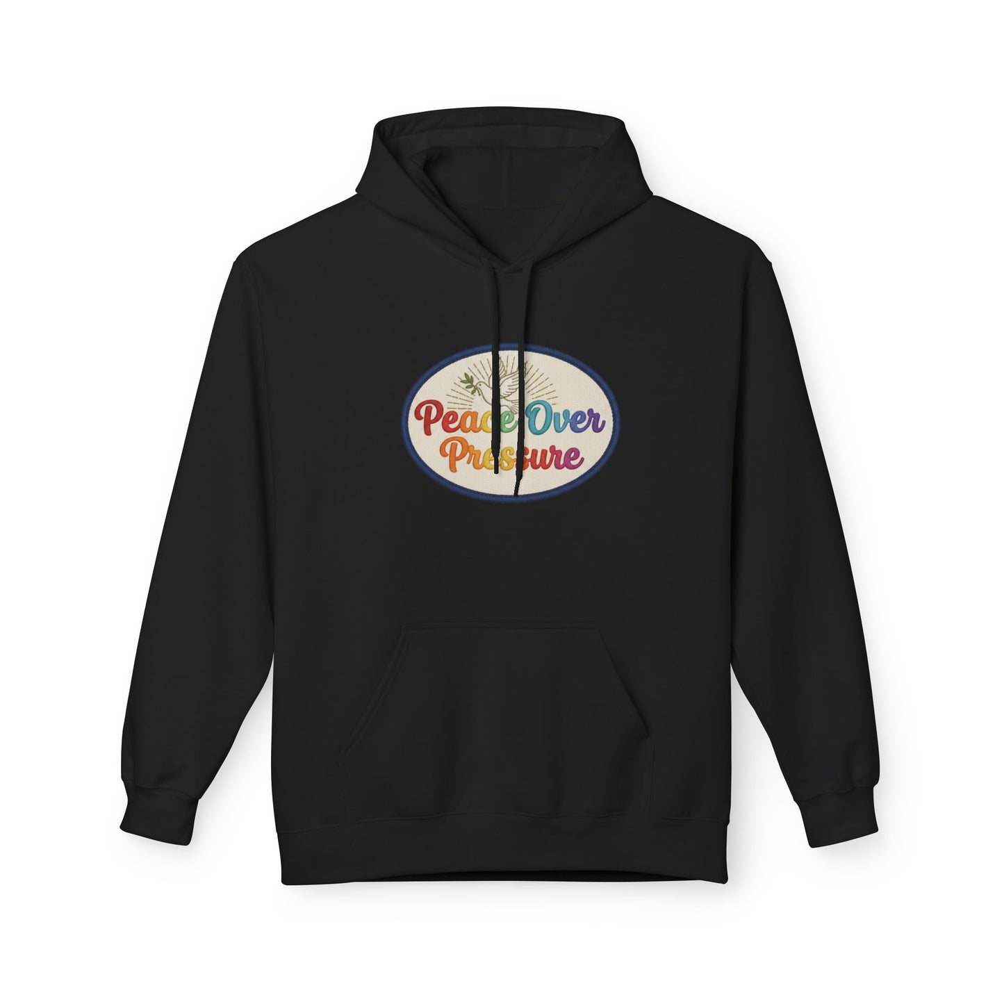 Peace Over Pressure Hoodie — Retro Dove Graphic Comfort Pullover