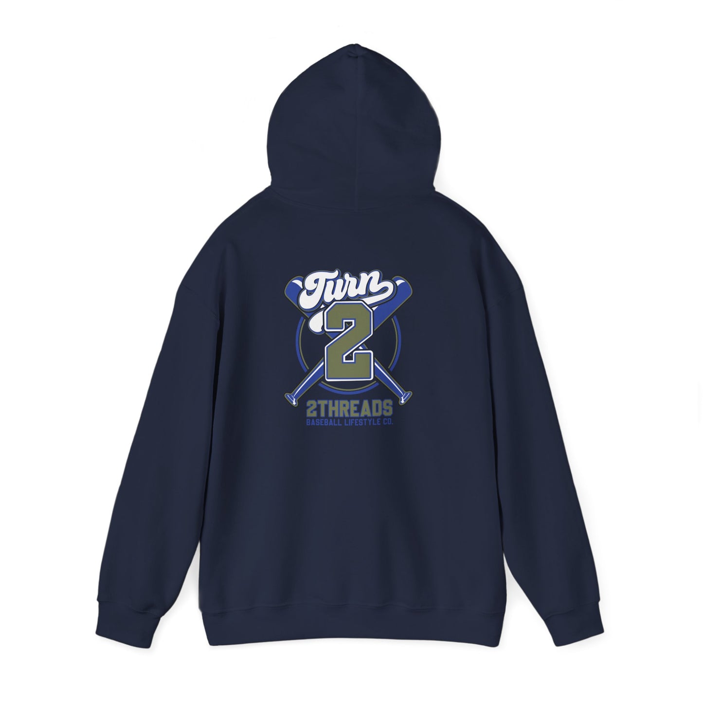 Baseball 2Threads Hoodie — Vintage Sport Logo Pullover - Merit Sell