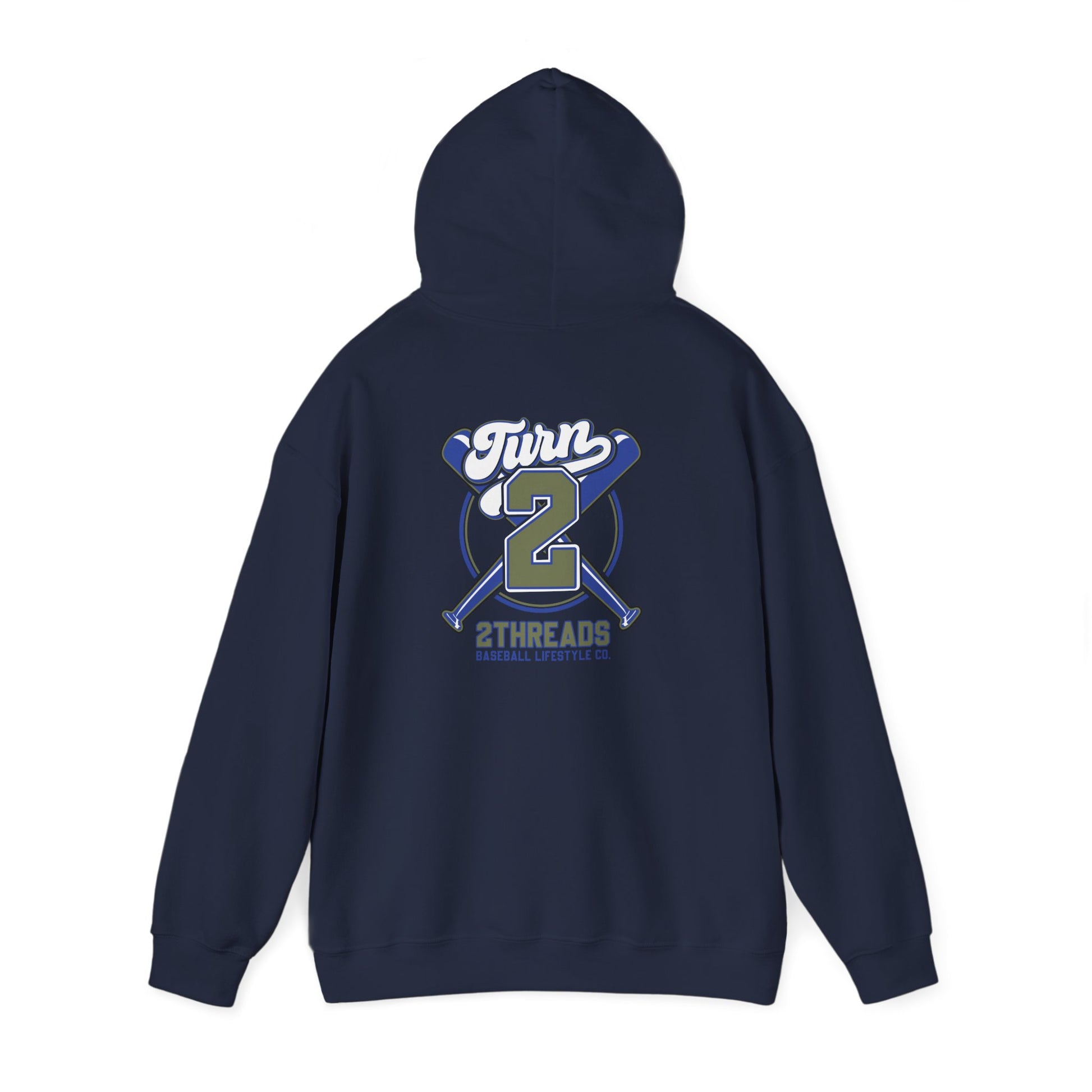 Baseball 2Threads Hoodie — Vintage Sport Logo Pullover - Merit Sell