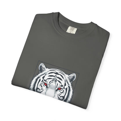Fearless White Tiger T-Shirt — Bold Graphic Tee with 'FEARLESS' Text