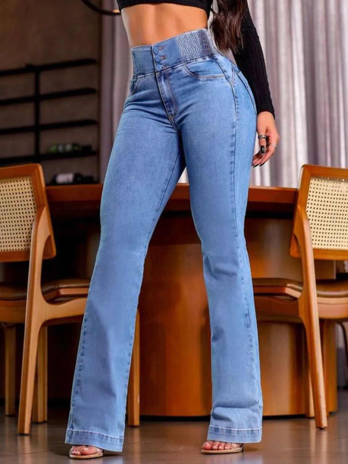 High Rise Bootcut Jeans - Merit Sell