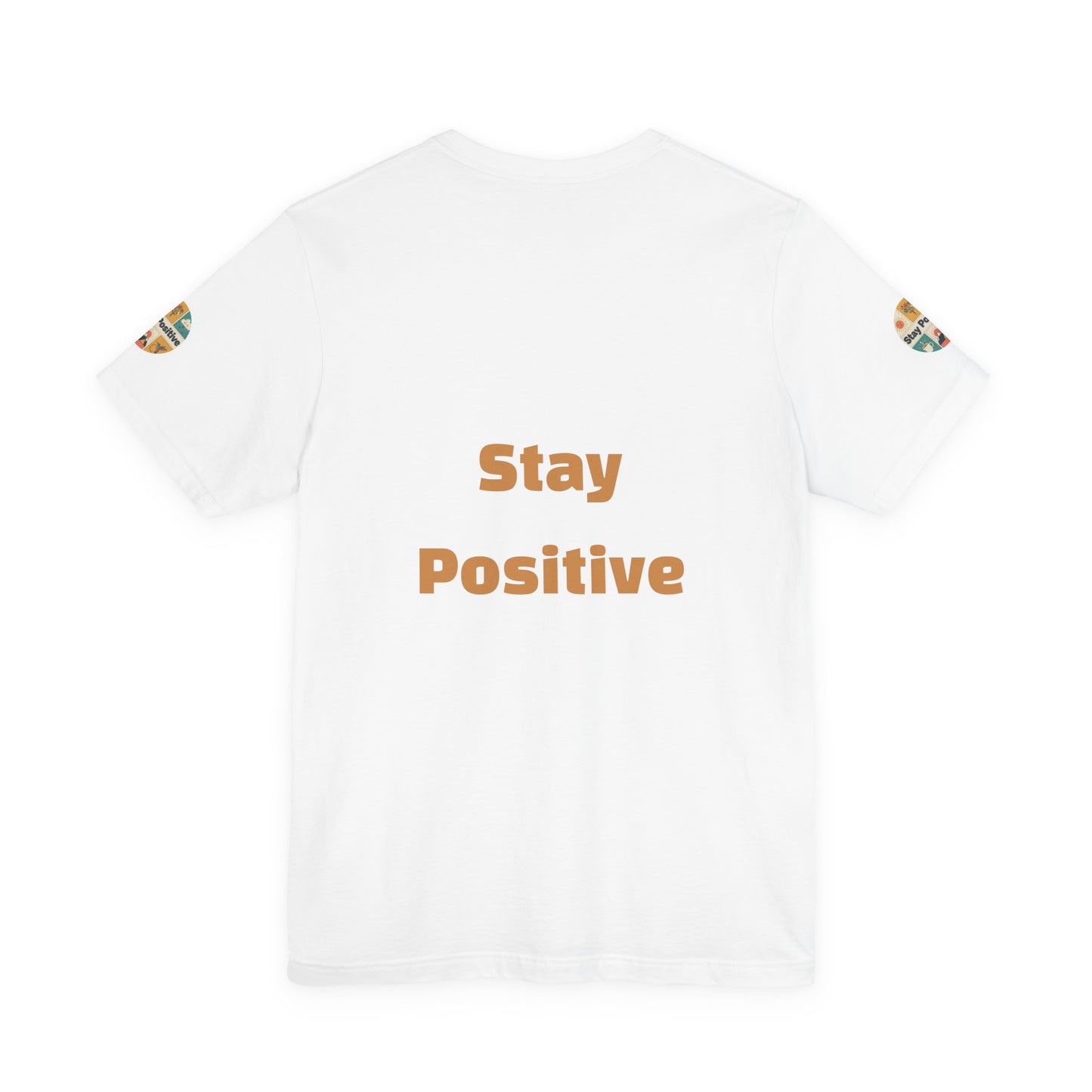 Stay Positive Graphic Tee — Retro Sunshine Inspirational T‑Shirt
