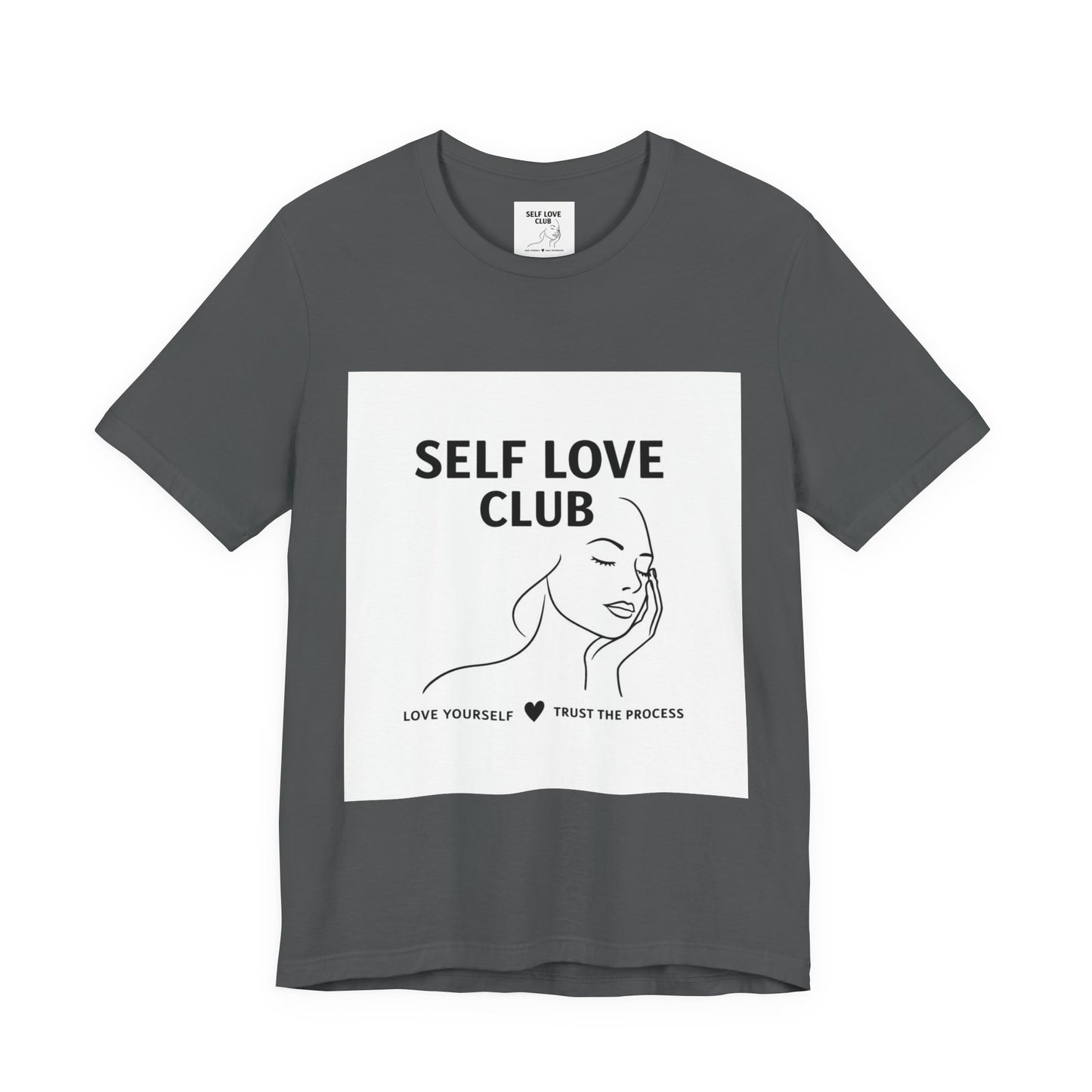 Self Love Club Tee — Minimal Line Art Women’s Wellness T-Shirt