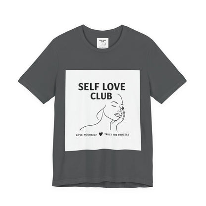 Self Love Club Tee — Minimal Line Art Women’s Wellness T-Shirt