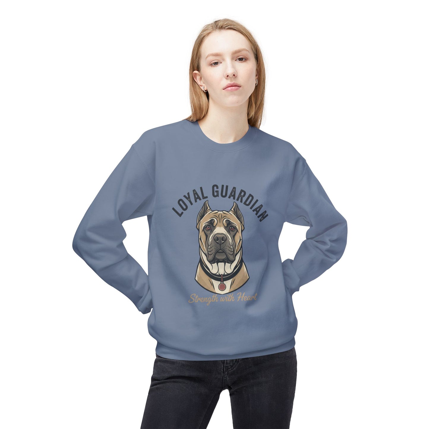 Loyal Guardian Sweatshirt — "Strength with Heart" Dog Crewneck
