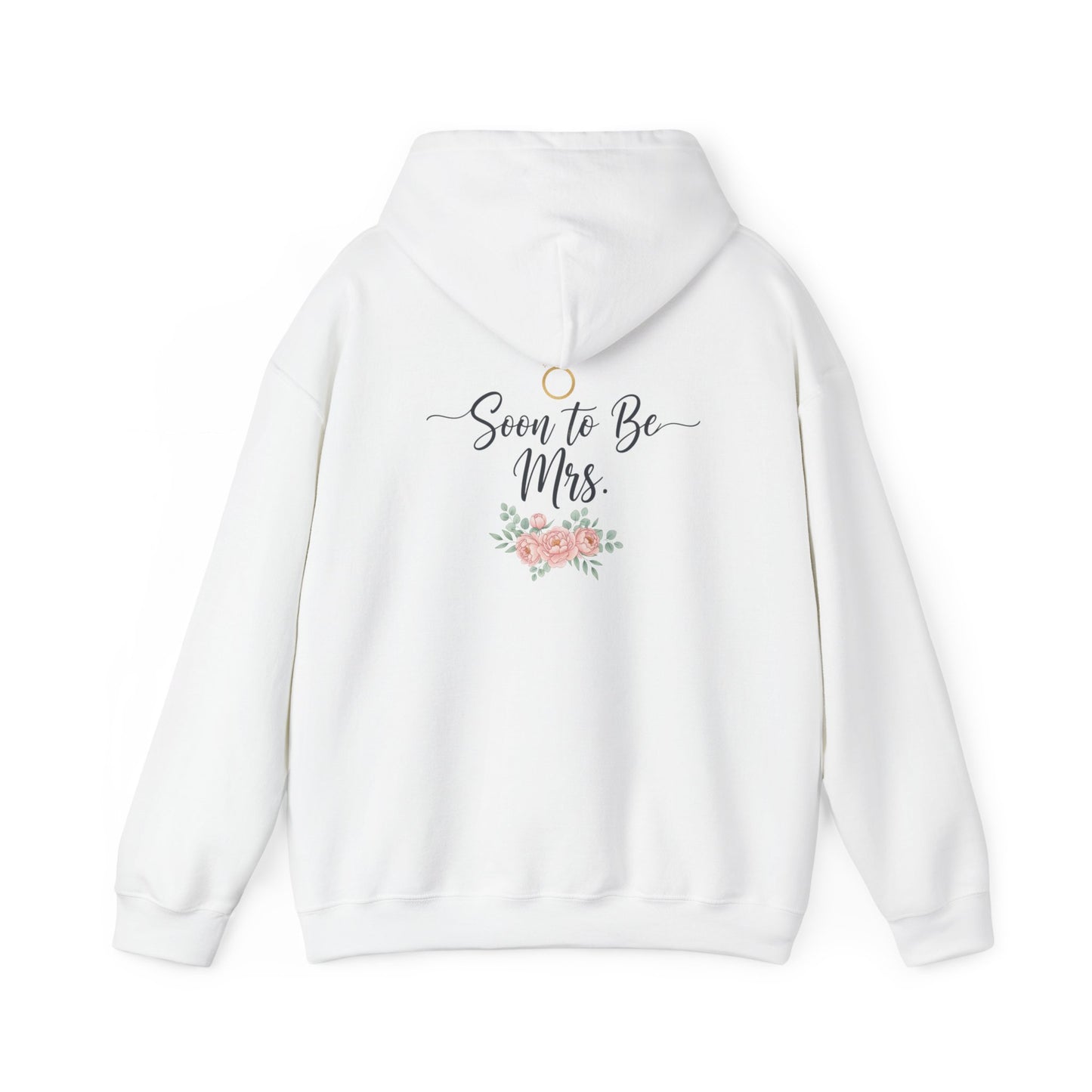 Soon to Be Mrs. Hoodie — Bridal Engagement Sweatshirt with Ring & Floral Design