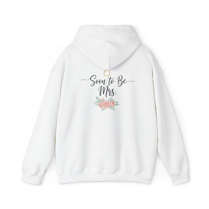 Soon to Be Mrs. Hoodie — Bridal Engagement Sweatshirt with Ring & Floral Design