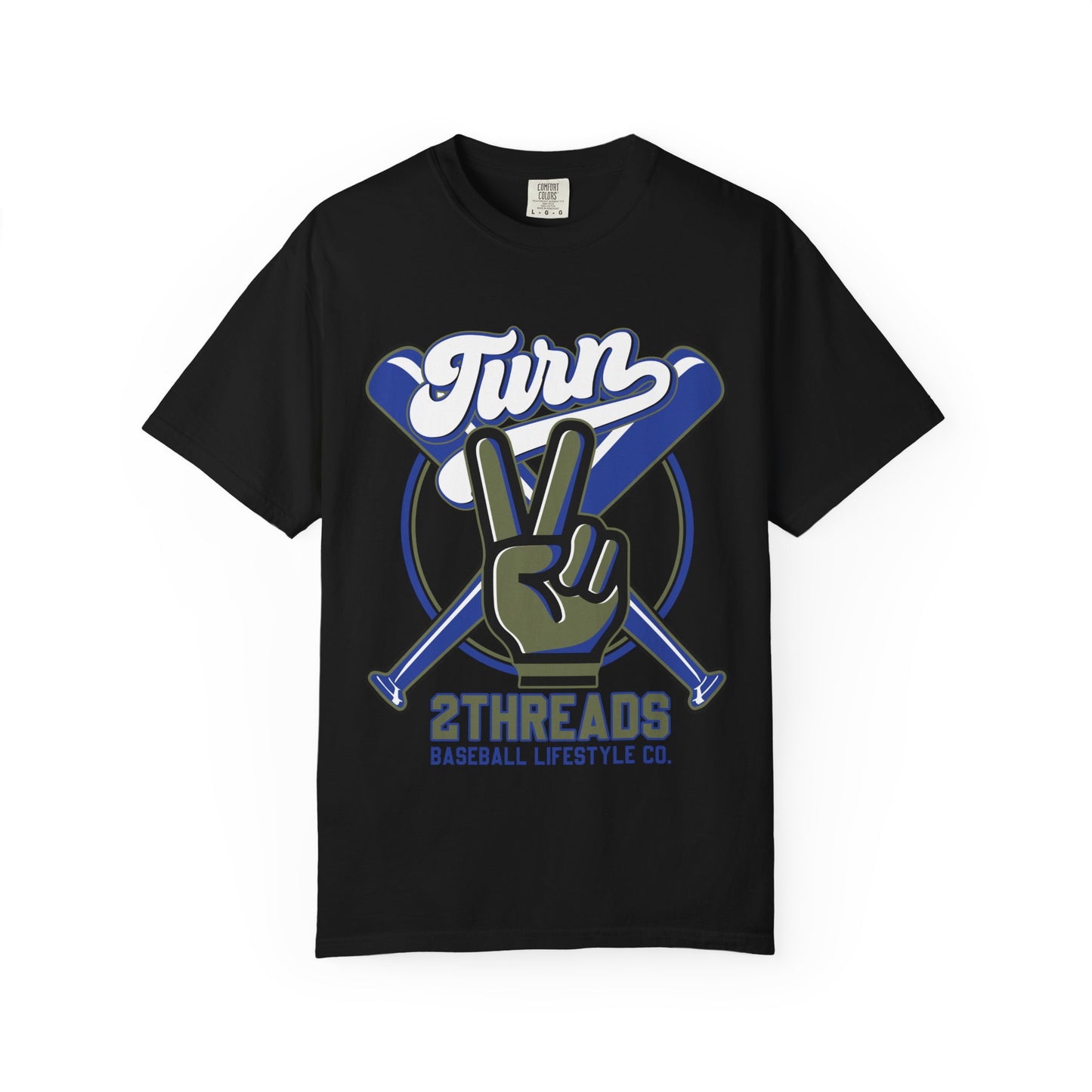 Baseball Peace Sign T-Shirt — "Turn" Graphic Baseball Lifestyle Tee
