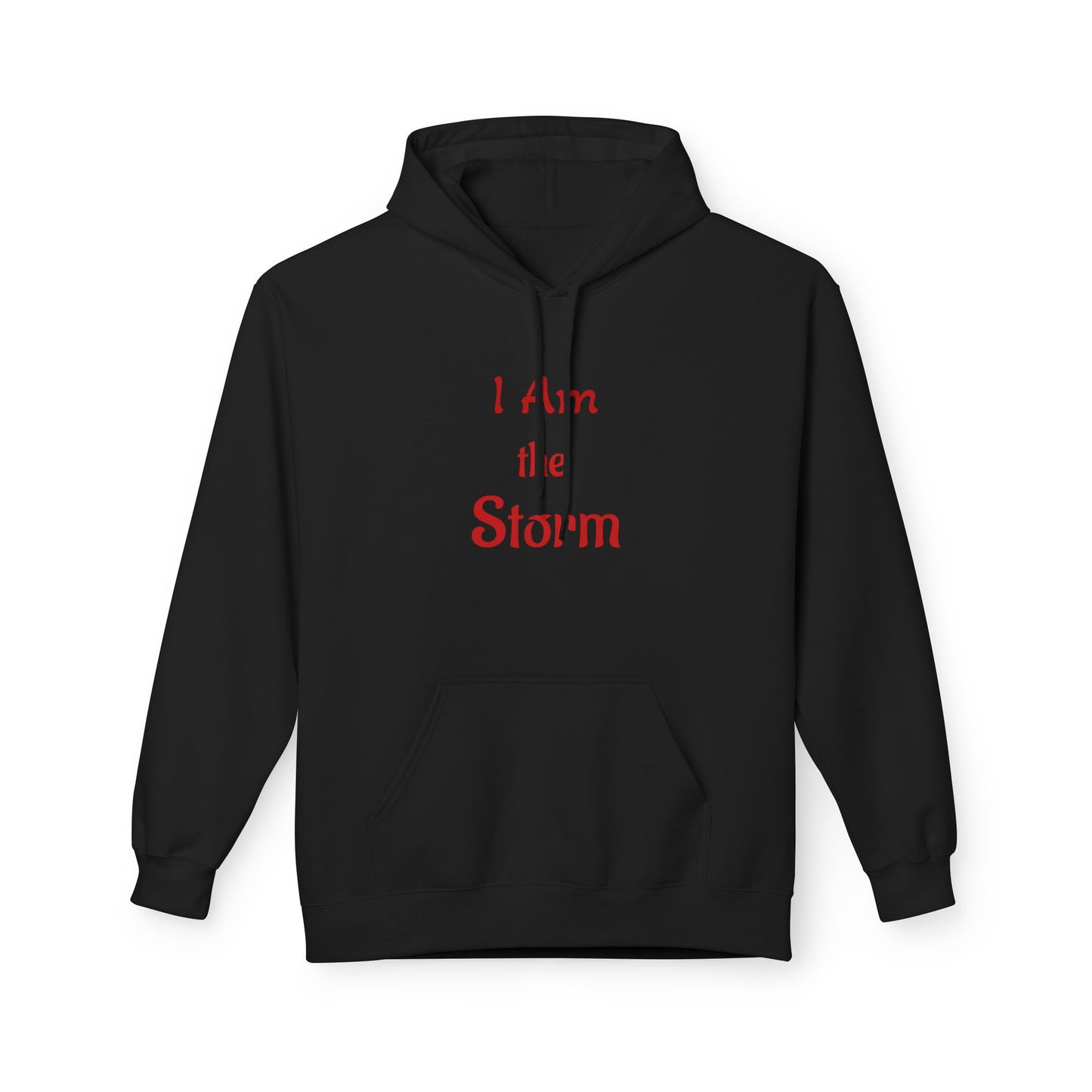 I Am the Storm Hoodie — Red Tornado Graphic Hoodie