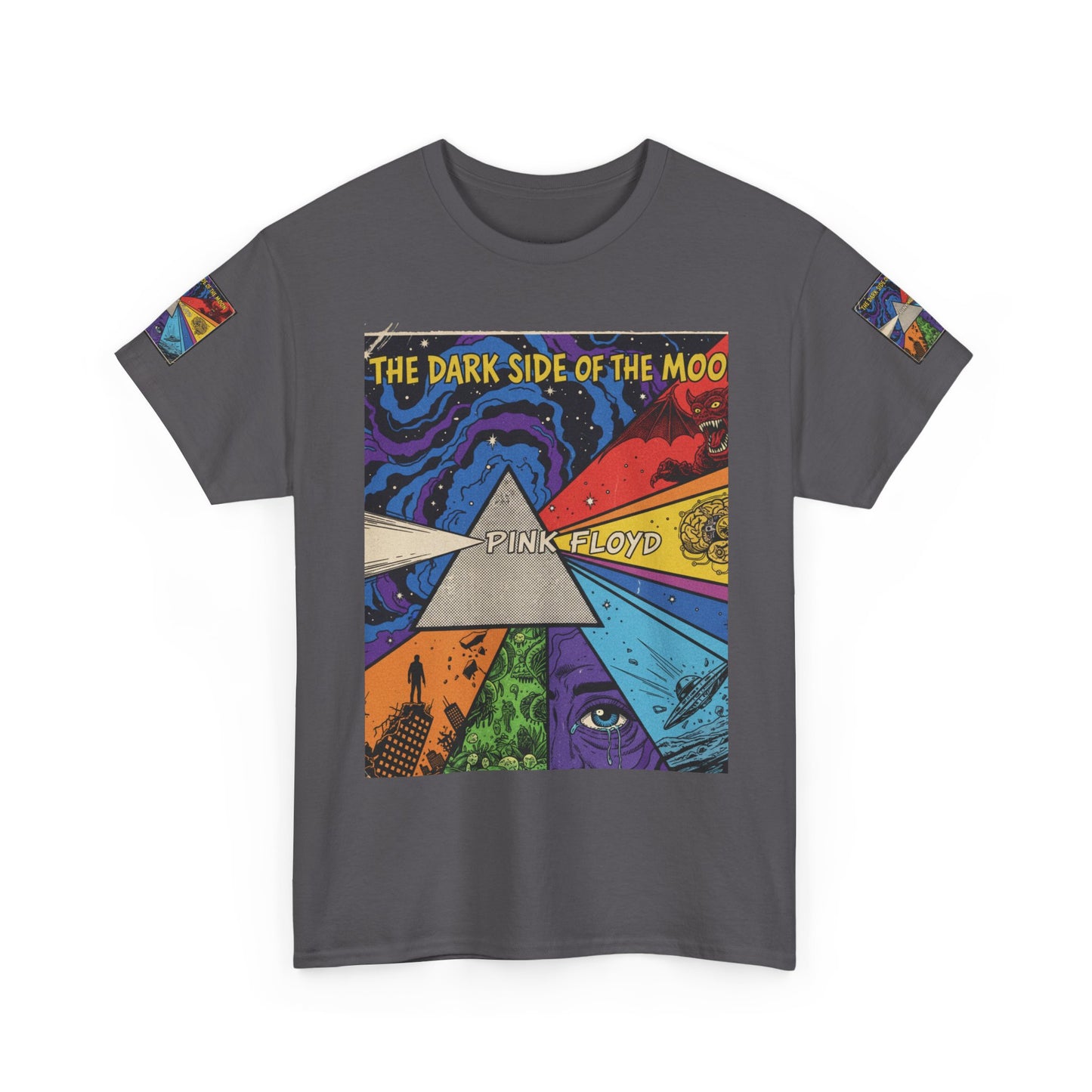 Retro Psychedelic 'The Dark Side of the Moon' Tee