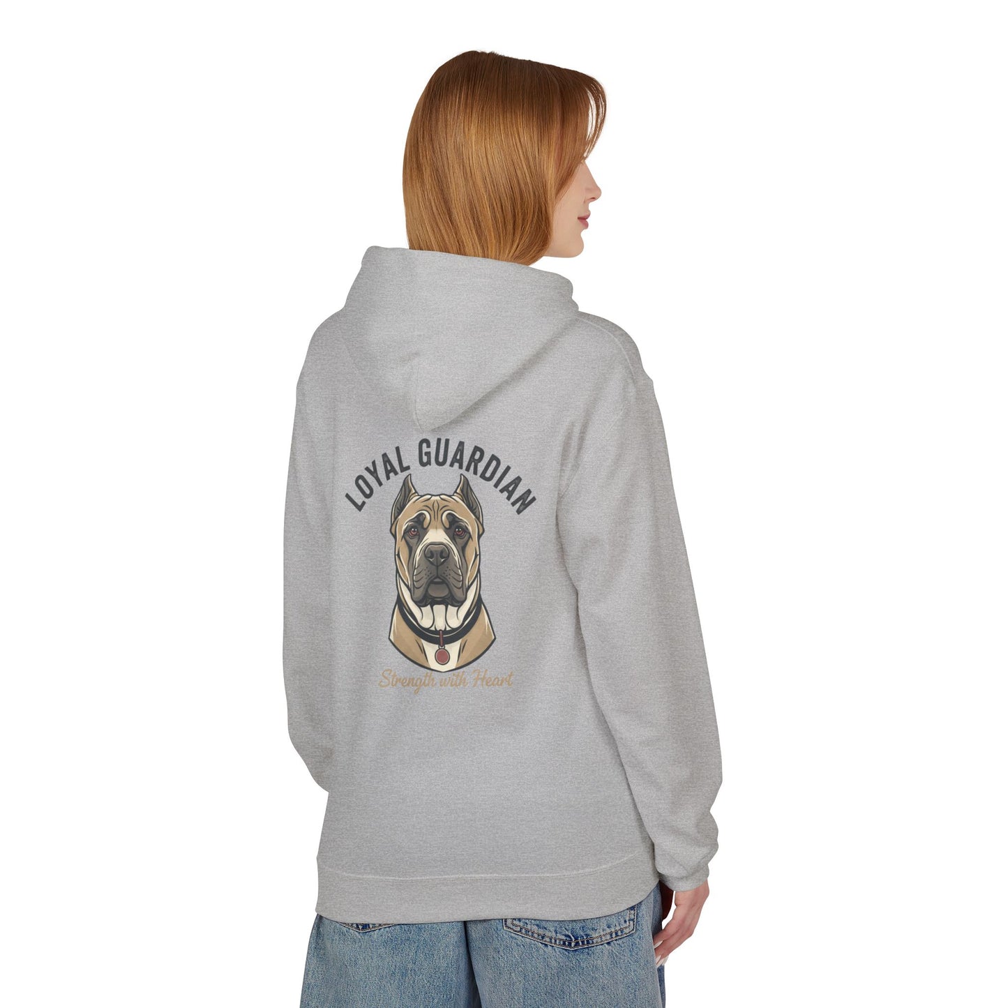 Loyal Guardian Dog Hoodie — "Strength with Heart" Pet Lover Sweatshirt