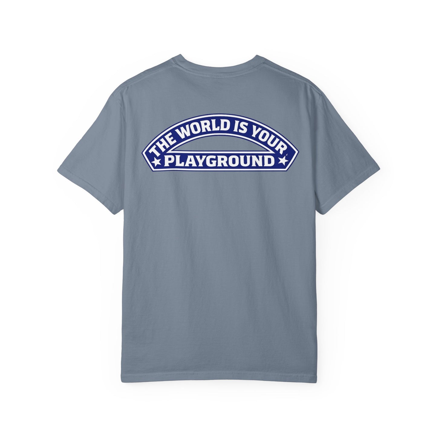 The World Is Your Playground T-Shirt — Travel Globe Graphic Tee - Merit Sell