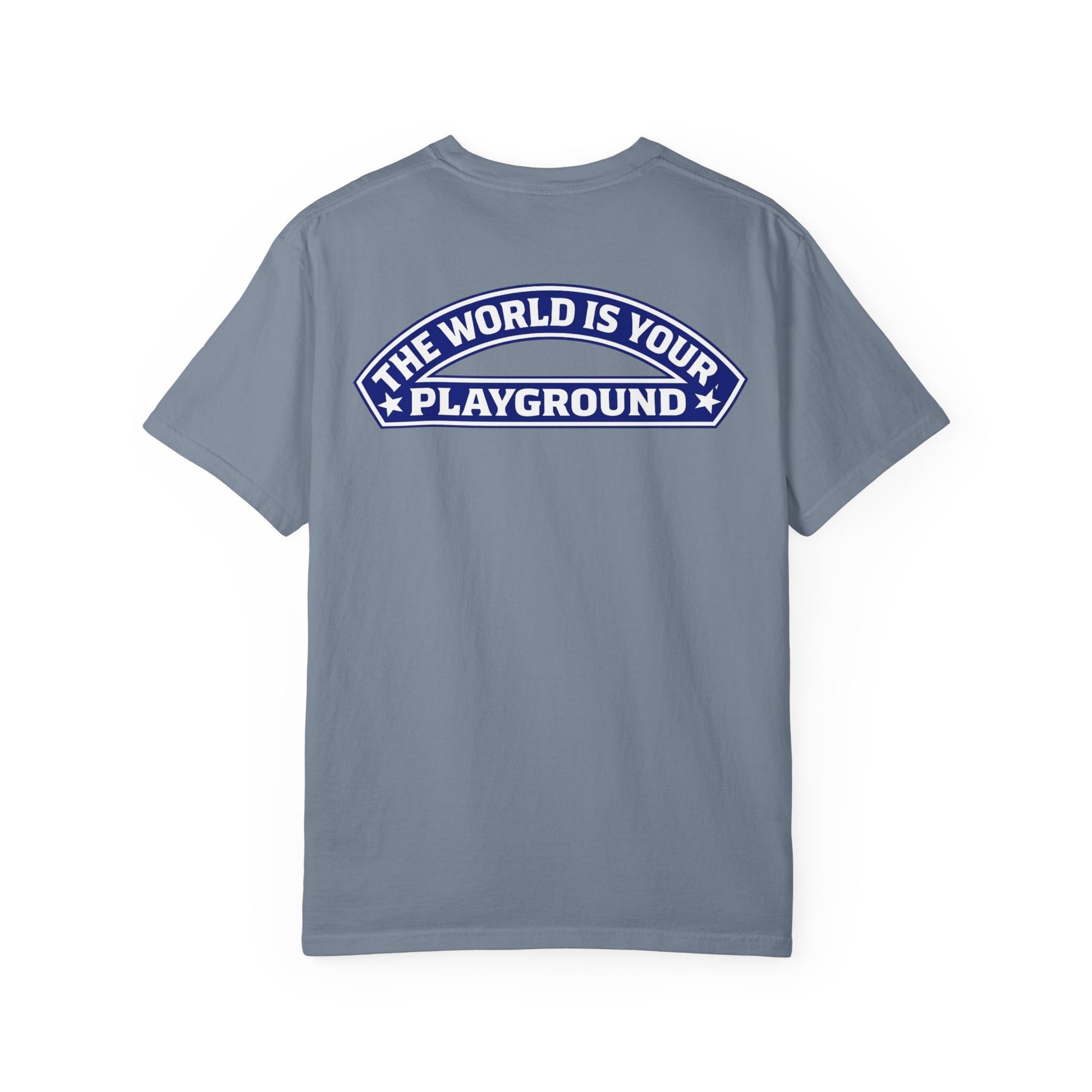 The World Is Your Playground T-Shirt — Travel Globe Graphic Tee - Merit Sell