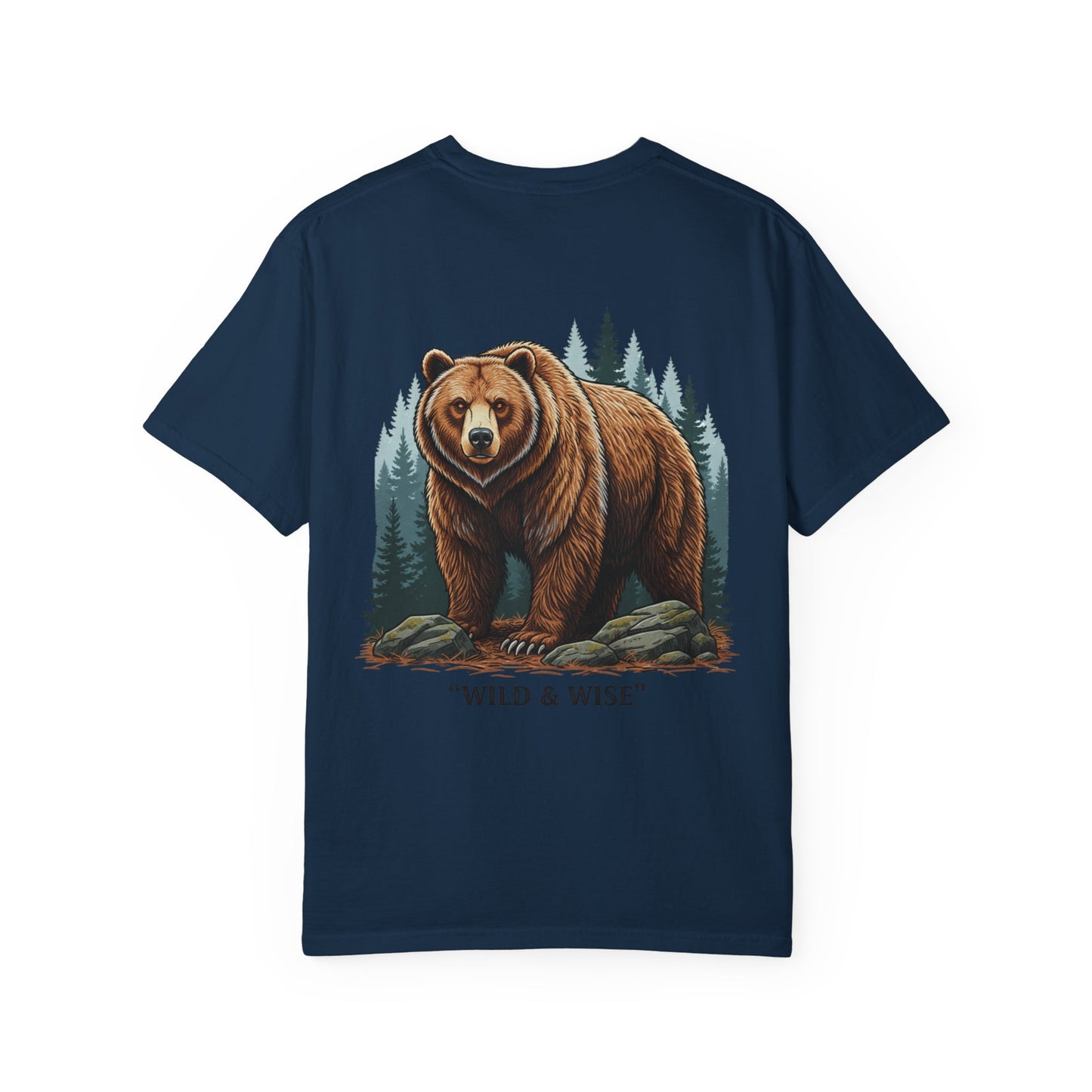 Bear Graphic T-Shirt — "Wild & Wise" Forest Adventure Tee