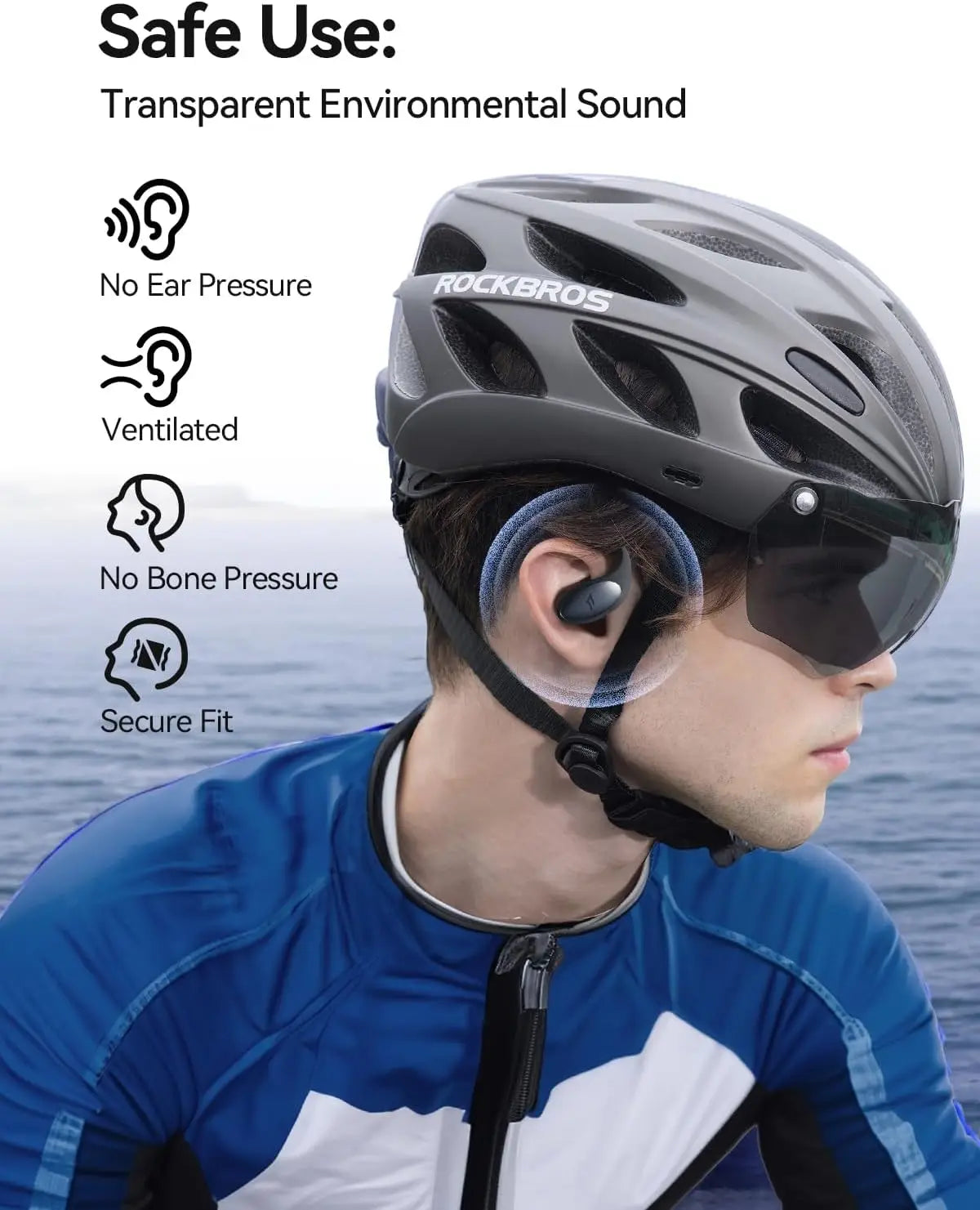 1MORE S51 Open Ear Bluetooth Headphones, Air Earhook, AI ENC Mic, HD Sound, Noise-Canceling Calls, 40H Playtime, Bluetooth 5.3 - Merit Sell