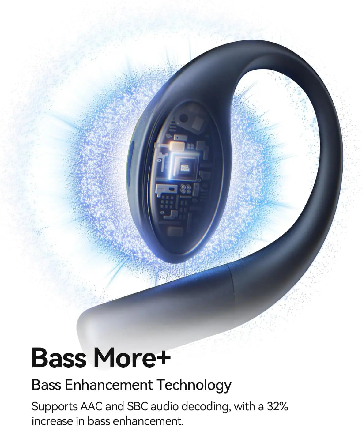 1MORE S51 Open Ear Bluetooth Headphones, Air Earhook, AI ENC Mic, HD Sound, Noise-Canceling Calls, 40H Playtime, Bluetooth 5.3 - Merit Sell