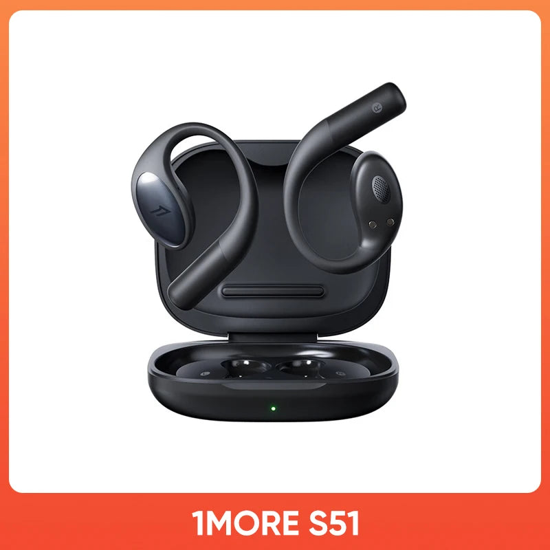 1MORE S51 Open Ear Bluetooth Headphones, Air Earhook, AI ENC Mic, HD Sound, Noise-Canceling Calls, 40H Playtime, Bluetooth 5.3 - Merit Sell