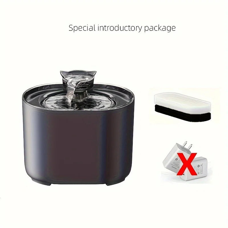 1pc 2.2L Pet Water Fountain - Fountains with Automatic Water Dispenser, Fresh and Filtered Drinking Water, and Whisper Qu - Merit Sell