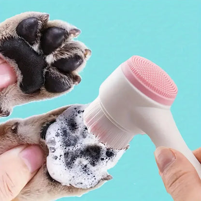 1pc- Silicone Pet Paw Cleaner & Massage Brush - Dual-Sided Dog Grooming Tool for Healthy Coats and Claws - Merit Sell