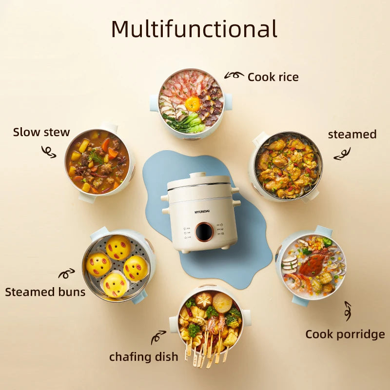 2.0L Rice Cooker Multifunctional Household Porridge Cooking Rice Cooker With Steamer Double Layer Non-Stick Electric Cooker 220V - Merit Sell
