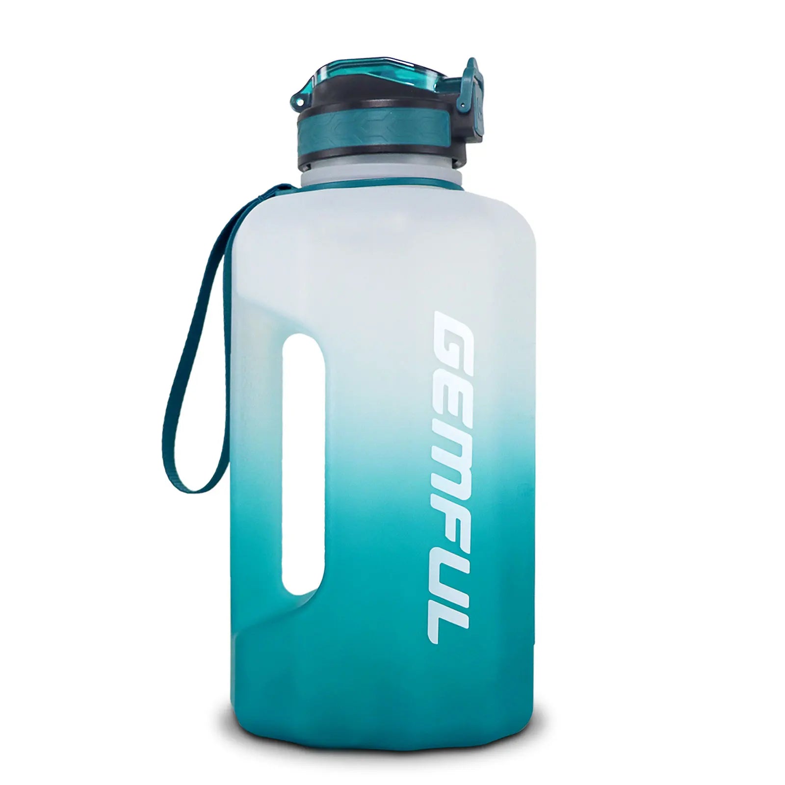 2.2 Liter Water Bottles with Straw Times to Drink Durable Sports Big Jug with Handle Leakproof BPA Free Reusable for Adults - Merit Sell