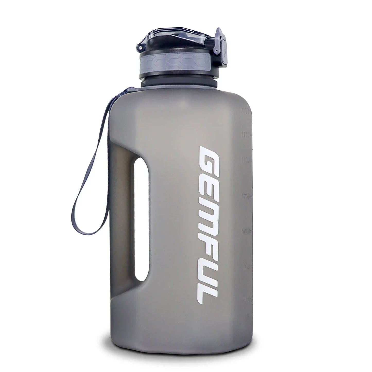 2.2 Liter Water Bottles with Straw Times to Drink Durable Sports Big Jug with Handle Leakproof BPA Free Reusable for Adults - Merit Sell