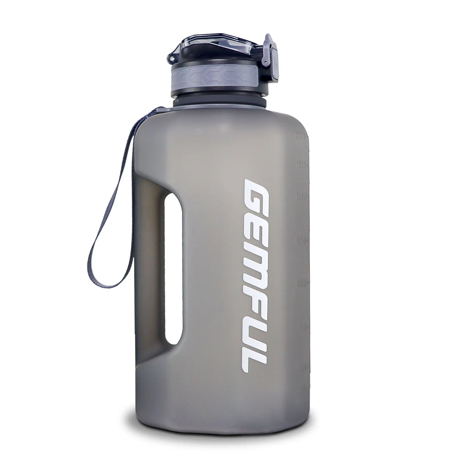 2.2 Liter Water Bottles with Straw Times to Drink Durable Sports Big Jug with Handle Leakproof BPA Free Reusable for Adults - Merit Sell