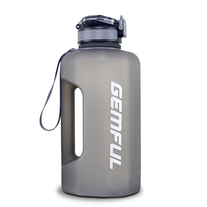 2.2 Liter Water Bottles with Straw Times to Drink Durable Sports Big Jug with Handle Leakproof BPA Free Reusable for Adults - Merit Sell