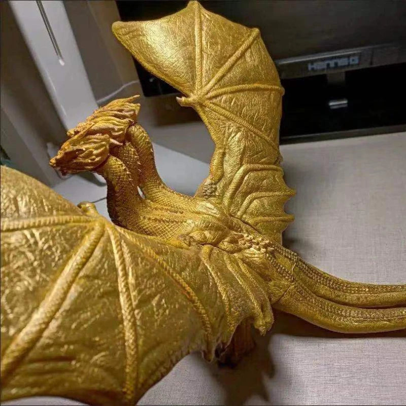 2022 New Godzilla: King of the Monsters 3 Head King Ghidorah Dragon Soft Glue Action Figure Collection Toy - Merit Sell
