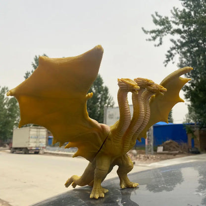 2022 New Godzilla: King of the Monsters 3 Head King Ghidorah Dragon Soft Glue Action Figure Collection Toy - Merit Sell