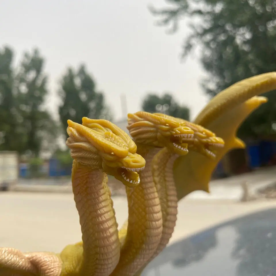 2022 New Godzilla: King of the Monsters 3 Head King Ghidorah Dragon Soft Glue Action Figure Collection Toy - Merit Sell