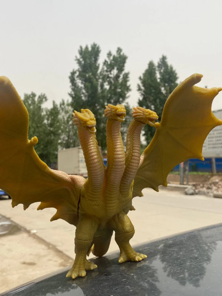 2022 New Godzilla: King of the Monsters 3 Head King Ghidorah Dragon Soft Glue Action Figure Collection Toy - Merit Sell