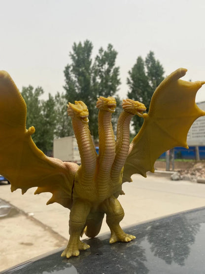 2022 New Godzilla: King of the Monsters 3 Head King Ghidorah Dragon Soft Glue Action Figure Collection Toy - Merit Sell