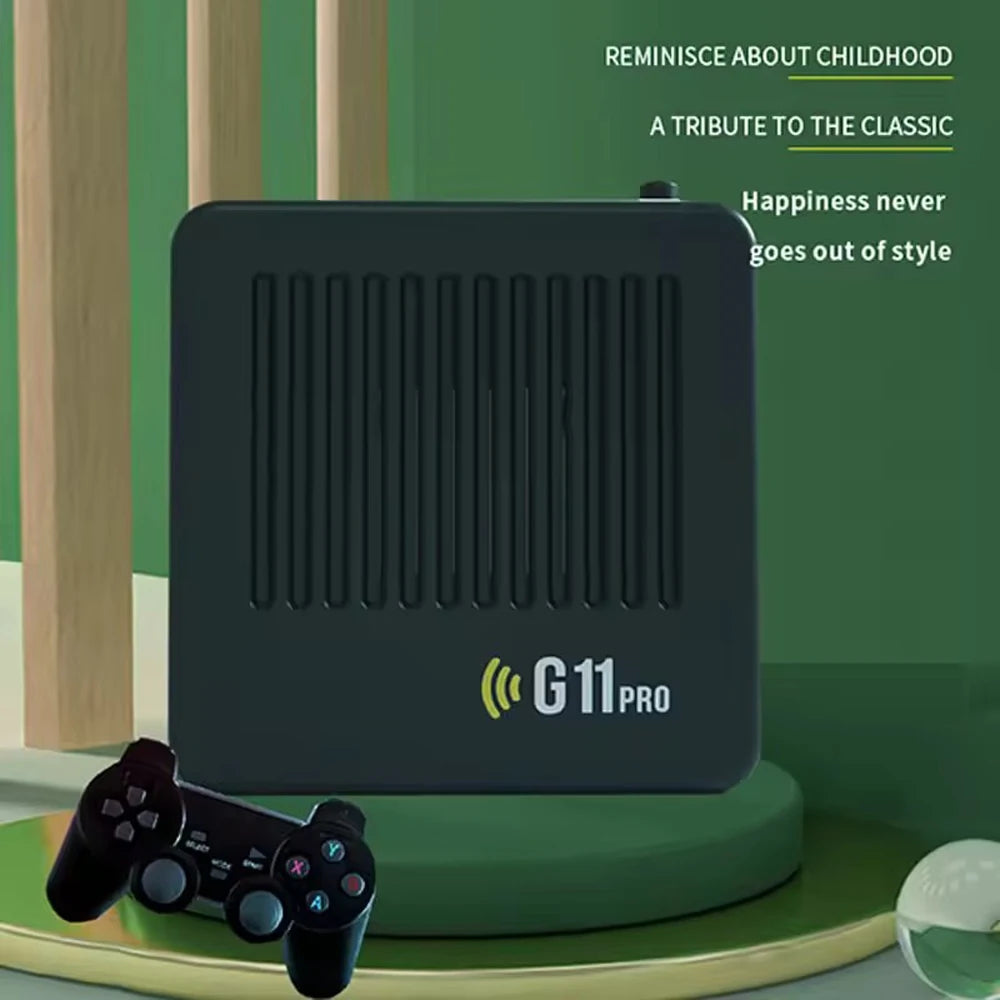 2024 Newest G11 Pro Game Stick 4K Output Double Controller Gamepad Retro Video HD 64GB 128GB Game Console X2 Plus M8 Game - Merit Sell