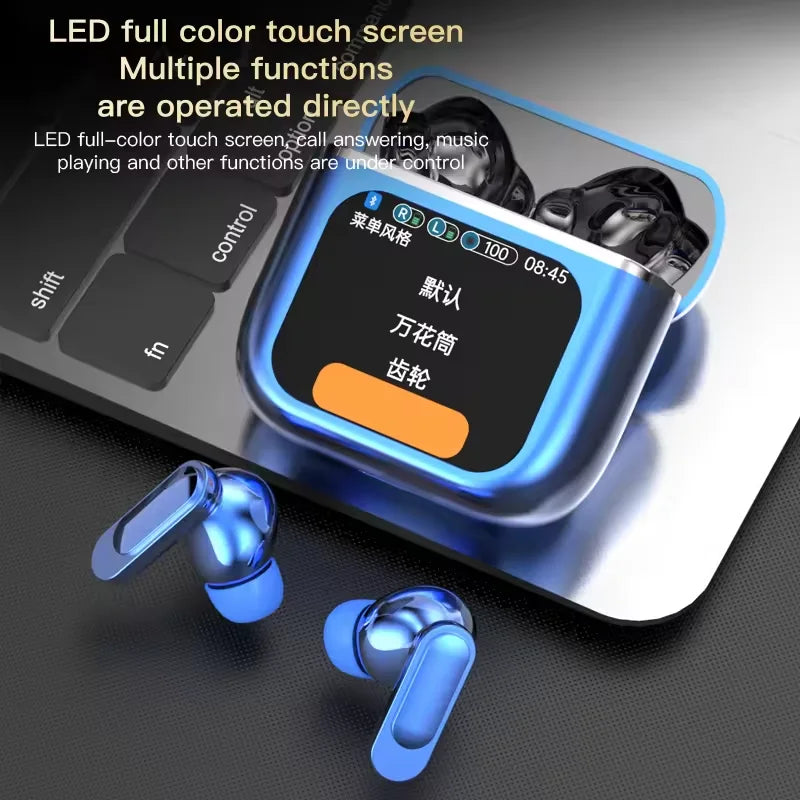2024 SE-60 ENC ANC Bt V5.4 Support Video Stereo LCD Screen Display Earbuds Earphone Gaming Headset A9 A11 A12 Pro - Merit Sell
