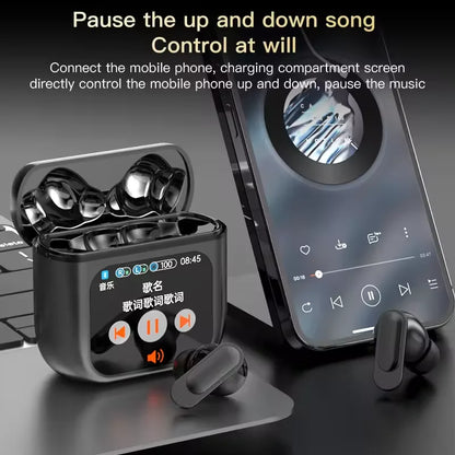 2024 SE-60 ENC ANC Bt V5.4 Support Video Stereo LCD Screen Display Earbuds Earphone Gaming Headset A9 A11 A12 Pro - Merit Sell