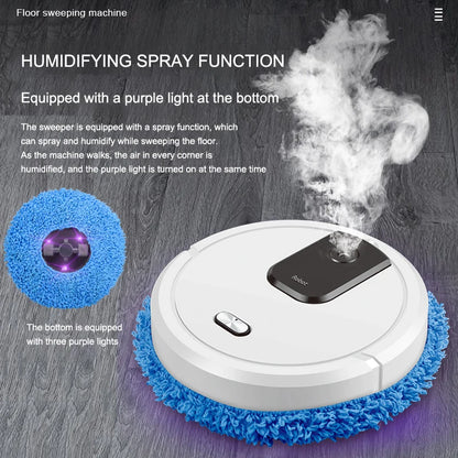 2024 Smart Sweeping and Mop Robot Vacuum Cleaner Dry and Wet Mopping Rechargeable Robot Home Appliance with Humidifying Spray - Merit Sell
