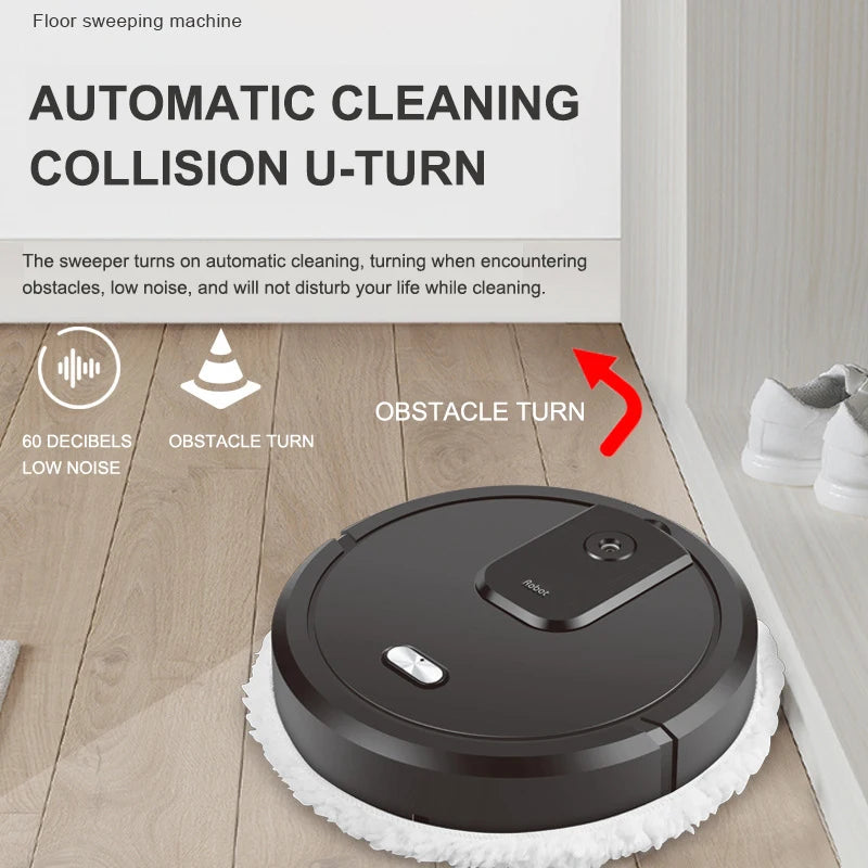 2024 Smart Sweeping and Mop Robot Vacuum Cleaner Dry and Wet Mopping Rechargeable Robot Home Appliance with Humidifying Spray - Merit Sell