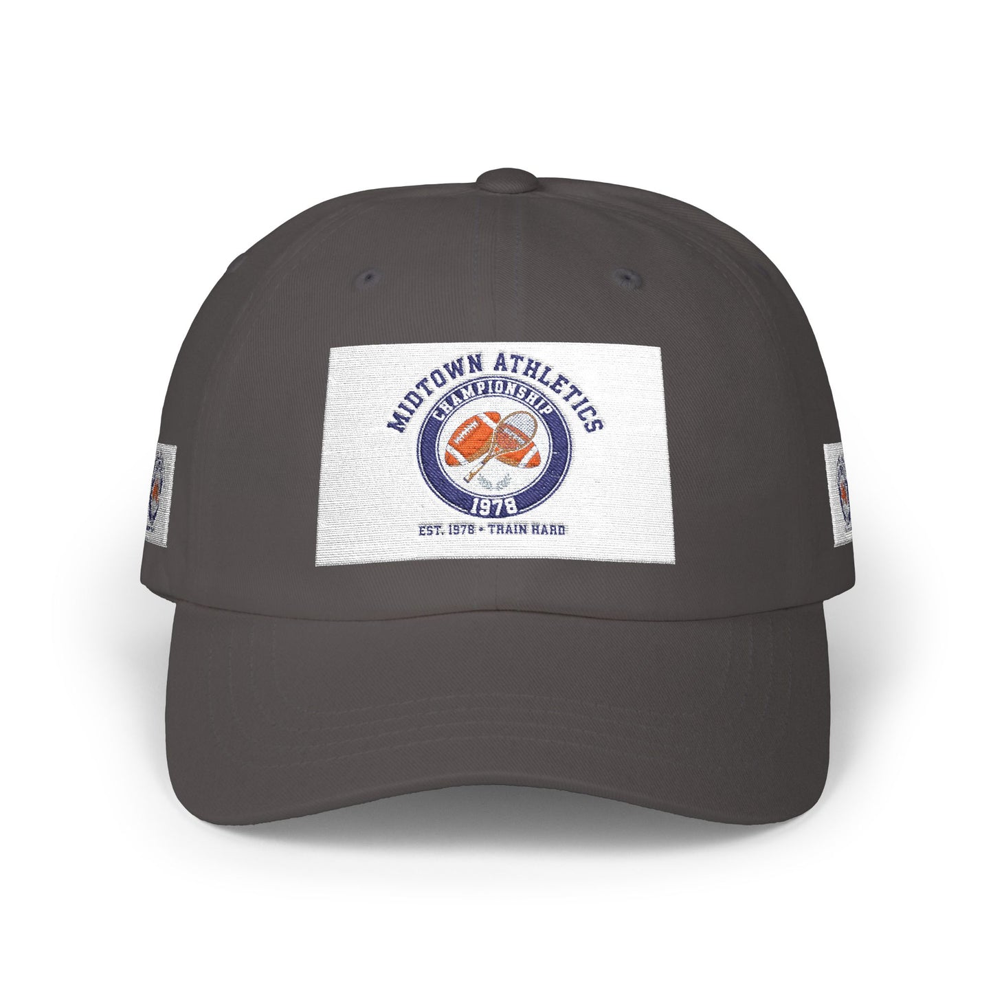 Classic Dad Cap - Retro Sunset Burger Logo Baseball Hat
