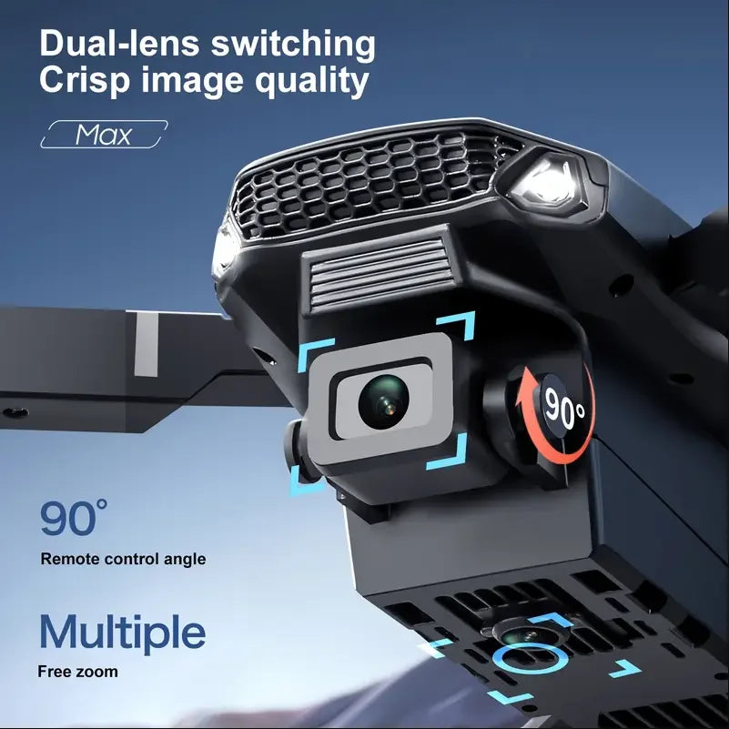 2025 E88 Drone HD Dual Camera, Screen Control No Phone Needed, One-Key Takeoff/Return, Wi-Fi App, USB Charging, Drop-Resistant, - Merit Sell