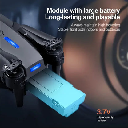 2025 E88 Drone HD Dual Camera, Screen Control No Phone Needed, One-Key Takeoff/Return, Wi-Fi App, USB Charging, Drop-Resistant, - Merit Sell