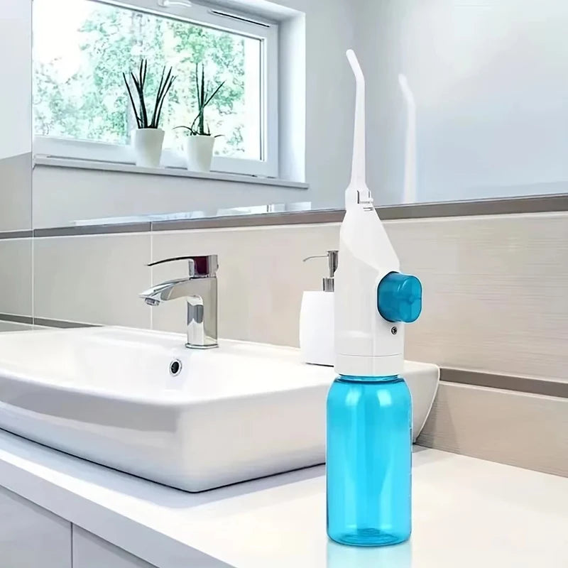 2025 Household High Pressure Oral Irrigator Portable Teeth Clean Water Dental Floss Manual High Pressure Water Toothpick 2024 - Merit Sell