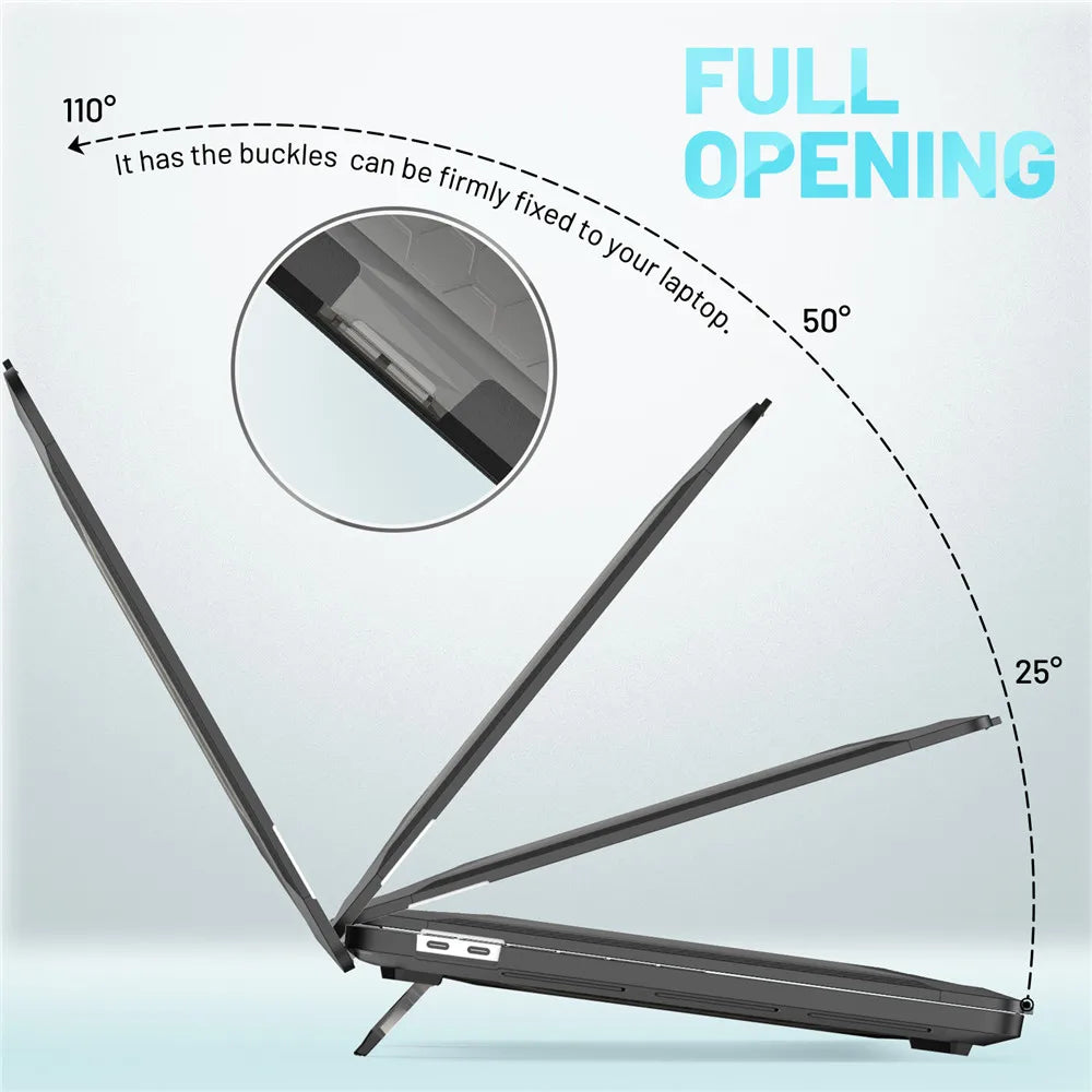 2025 New Laptop Case For Macbook Pro 14 Case M4 For Macbook Air M2 13.6 15 Case Mac Book M1 M3 Chip Pro 16 13 Cover Accessories - Merit Sell