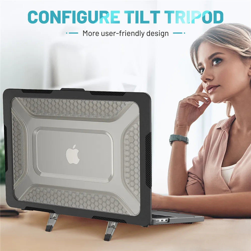 2025 New Laptop Case For Macbook Pro 14 Case M4 For Macbook Air M2 13.6 15 Case Mac Book M1 M3 Chip Pro 16 13 Cover Accessories - Merit Sell