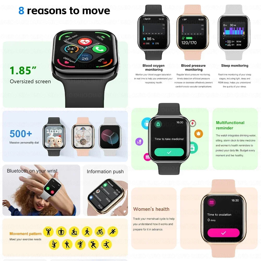 2025 New Series 10 For Apple Watch 10 SmartWatch GPS trajectory tracking NFC Bluetooth Call IP68 Waterproof Smart watch For IOS - Merit Sell