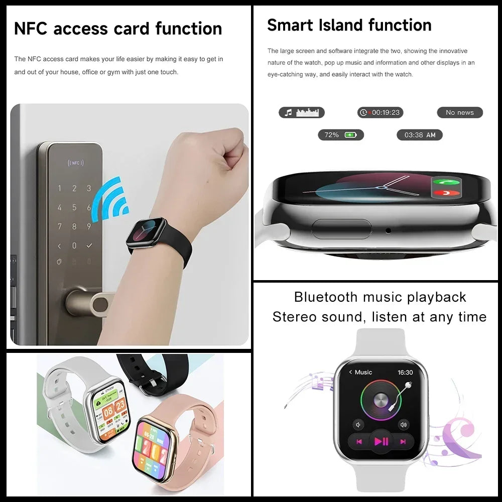 2025 New Series 10 For Apple Watch 10 SmartWatch GPS trajectory tracking NFC Bluetooth Call IP68 Waterproof Smart watch For IOS - Merit Sell