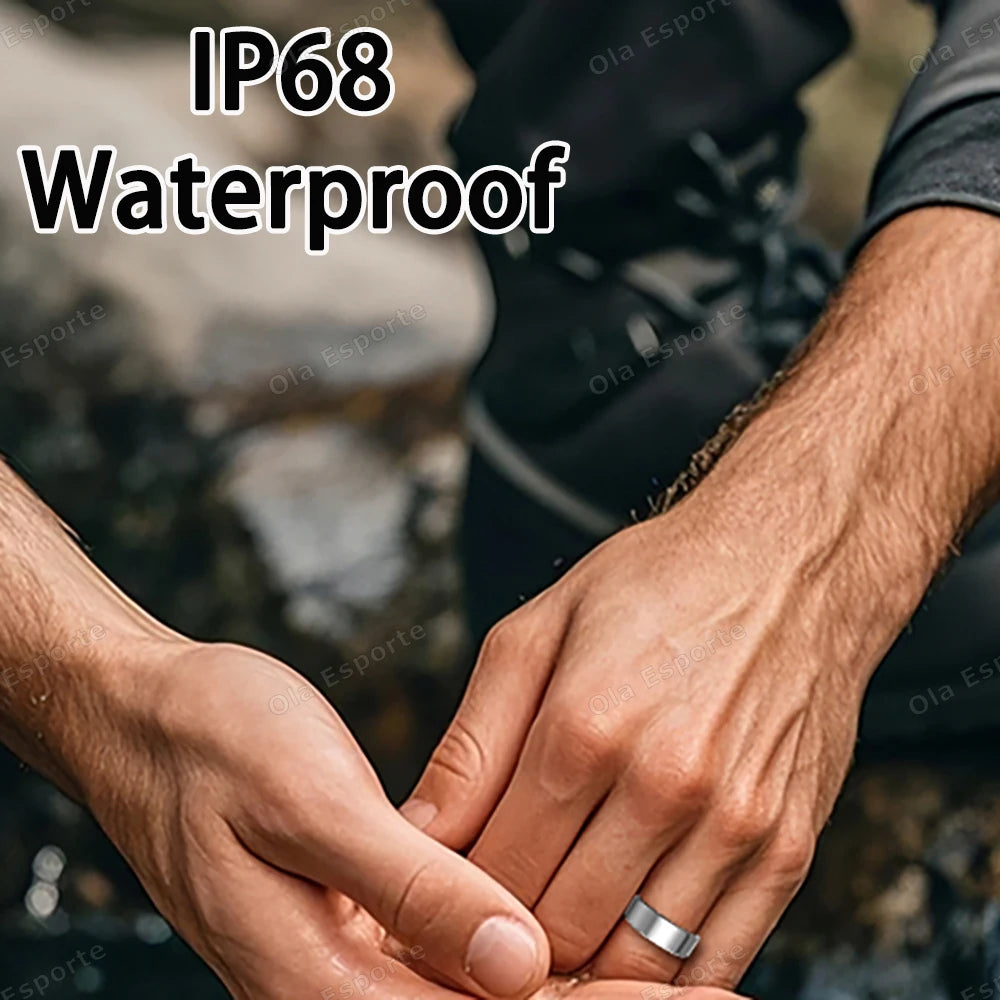 2025 New Smart Ring Heart Rate Blood Pressure Sleep Monitoring Motion Tracking IP68 Waterproof Men Women Smart Ring Holiday Gift - Merit Sell